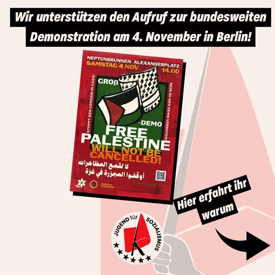 Free Palestine-Demo am 4. November